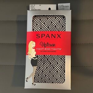 SPANX Uptown Tight-End Tights - Black and White Patterned